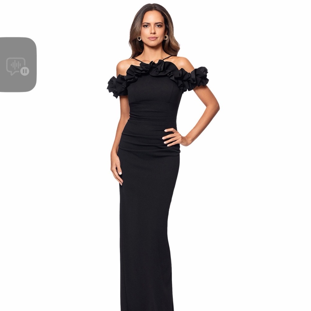 Original Price: $229 
Elegant Black Off-Shoulder Gown - Hourglass Figure